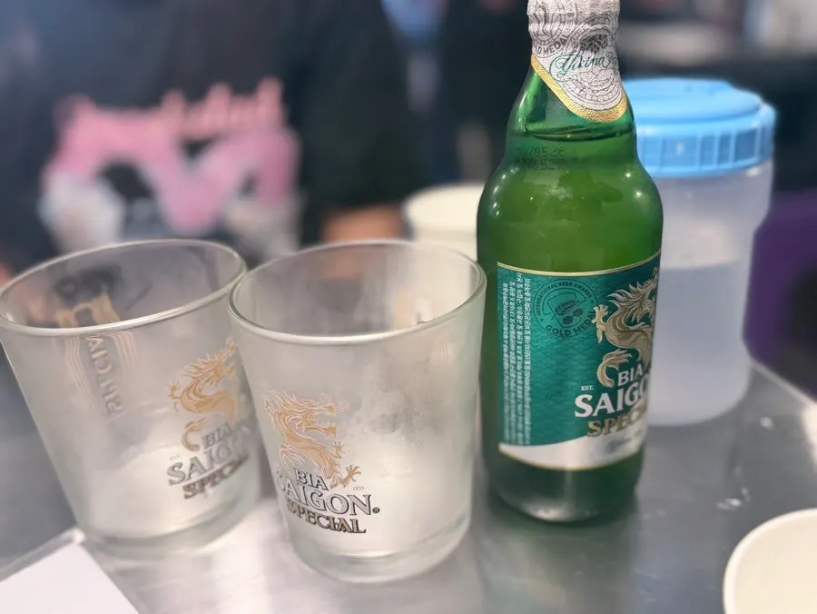 쌀국수와 함께 마신 사이공맥주