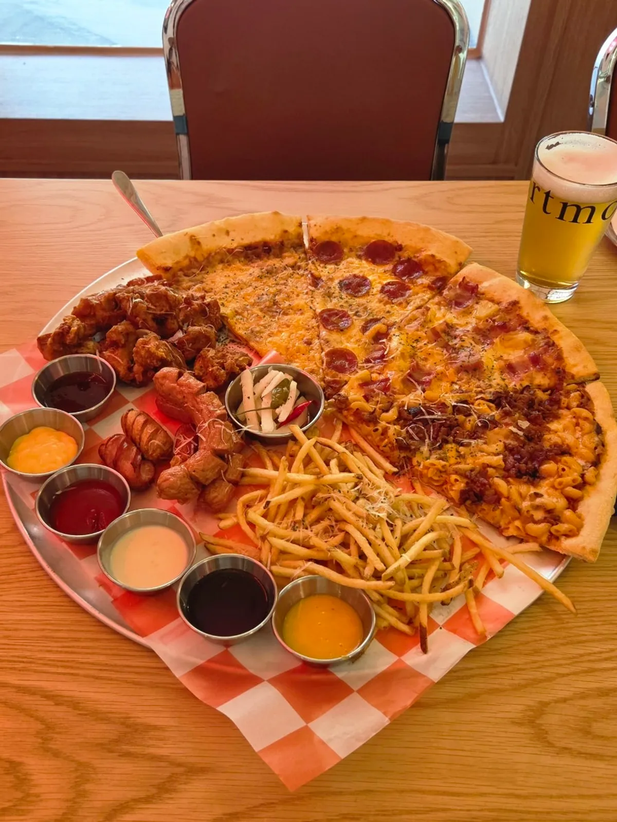 Raymond Set served on an oversized tray