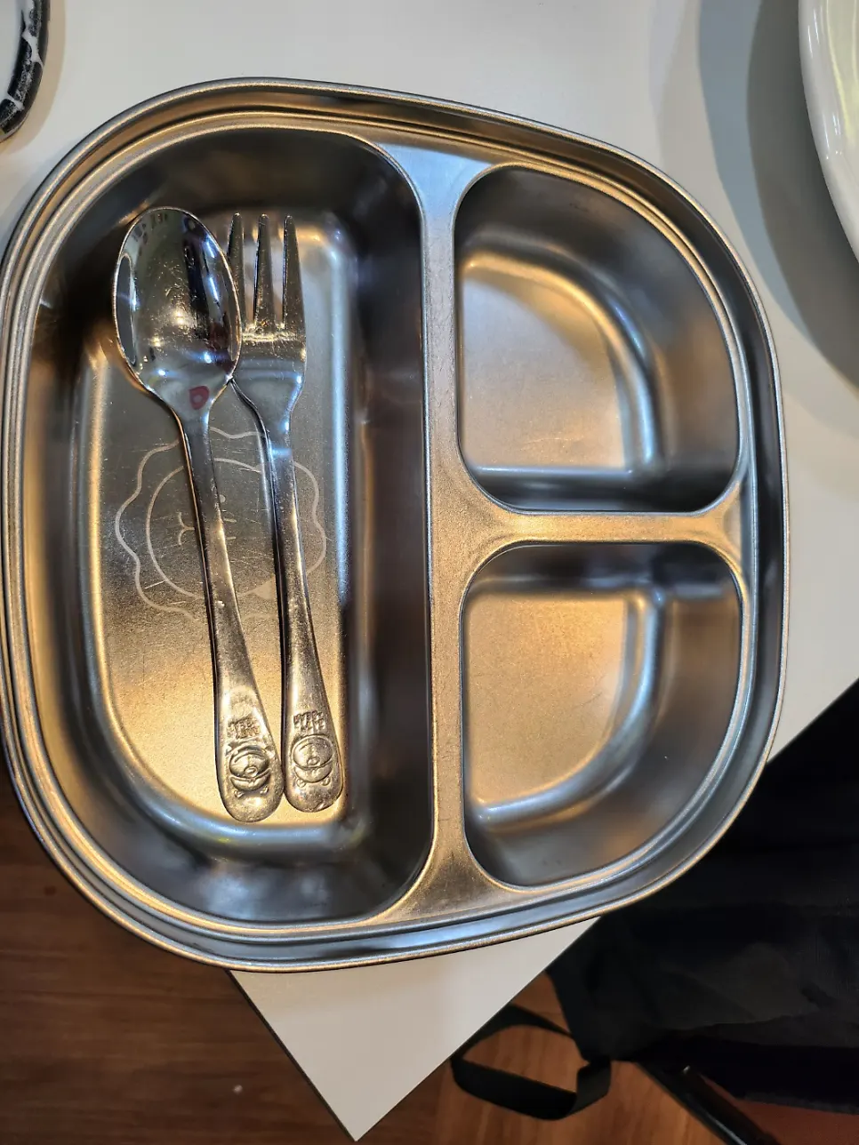 A table set with kids' tableware