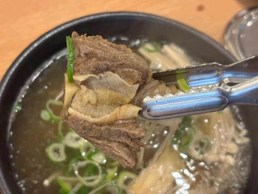 A bowl of clear-broth Special Galbitang