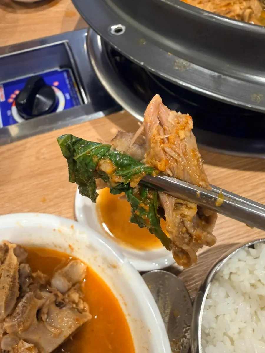 Tender meat served with mustard sauce