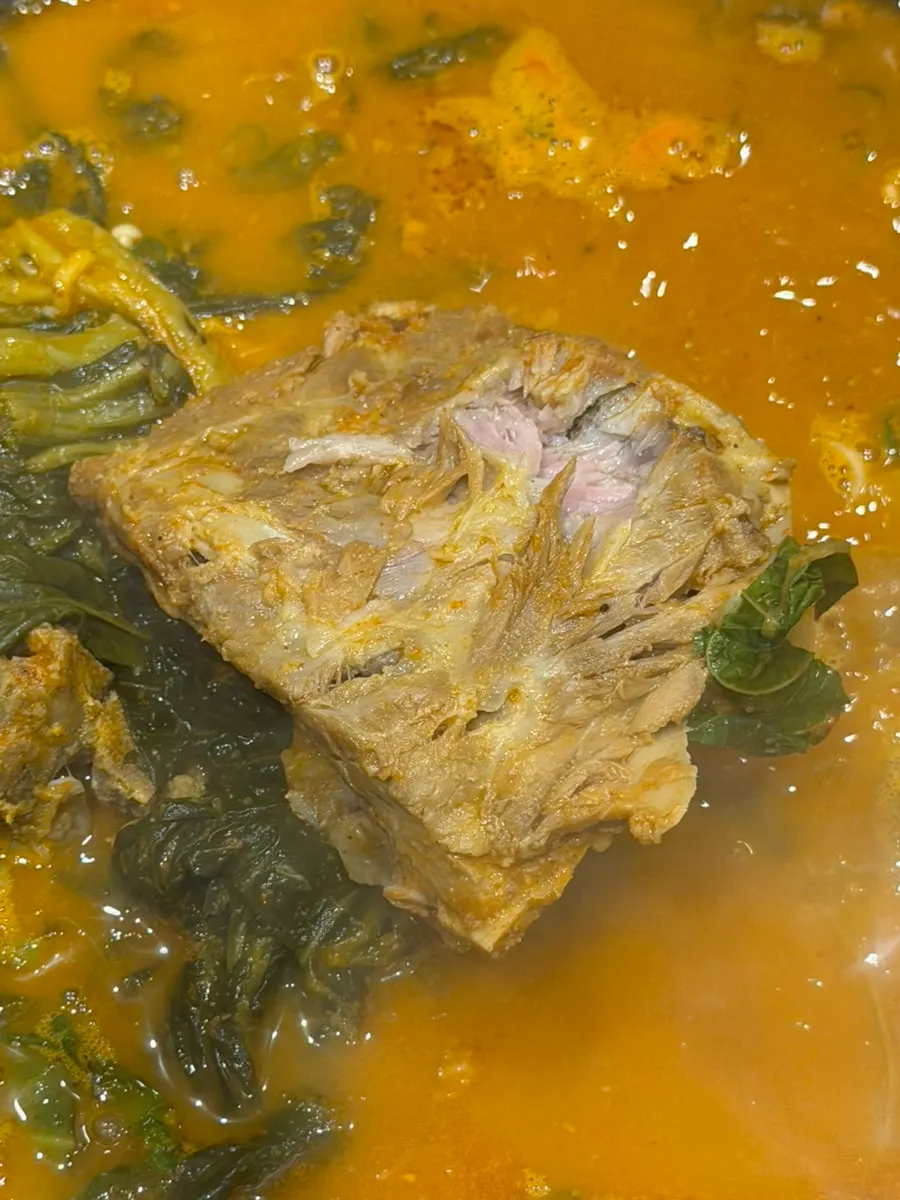Meat picked off the gamjatang bones