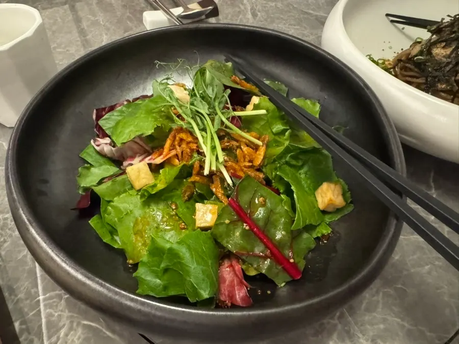 Perilla oil buckwheat noodles at Modam Itaewon
