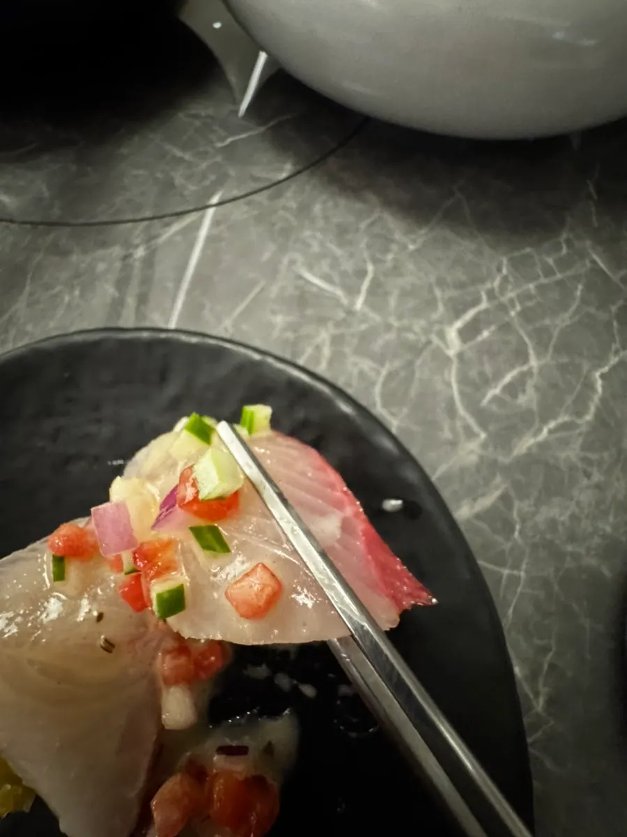 A plate from the starter course at Modam Itaewon