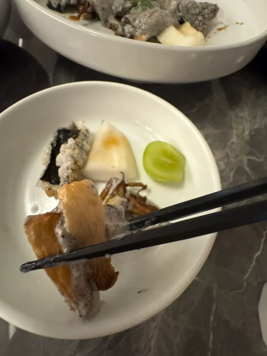 A dish from the course meal at Modam Itaewon