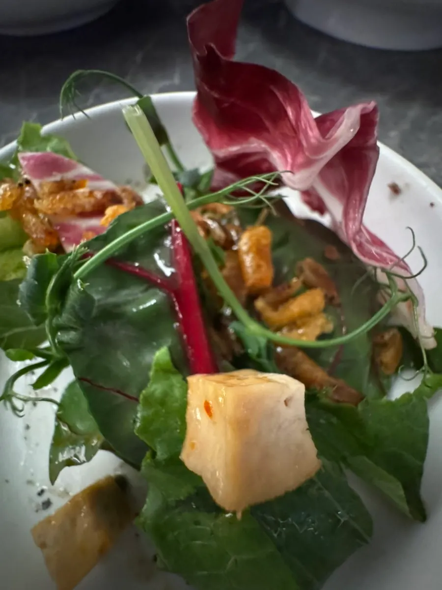 Side dishes and soup at Modam Itaewon