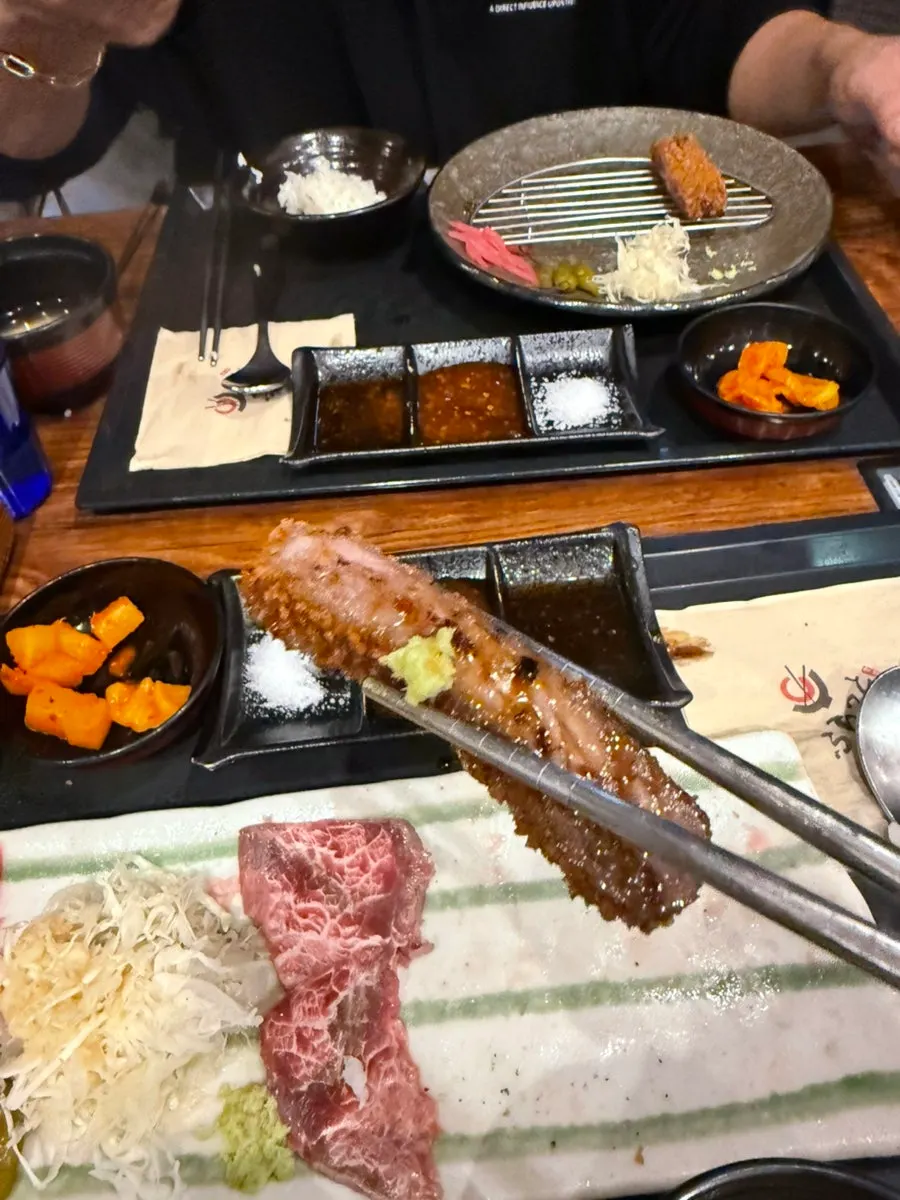 Set meal with rice, miso soup, and basic side dishes
