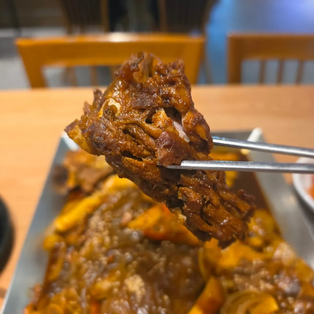 누리마을감자탕 이태원점 간장뼈찜 상차림