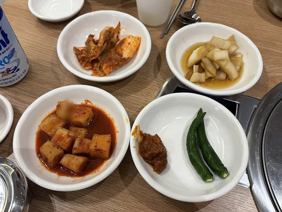 Onion soy pickles brought over from the self-serve bar