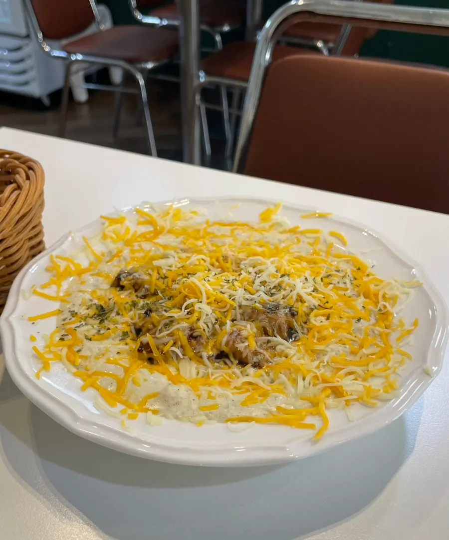 Woosamgyeop mala rosé pasta and pork neck cream risotto spread