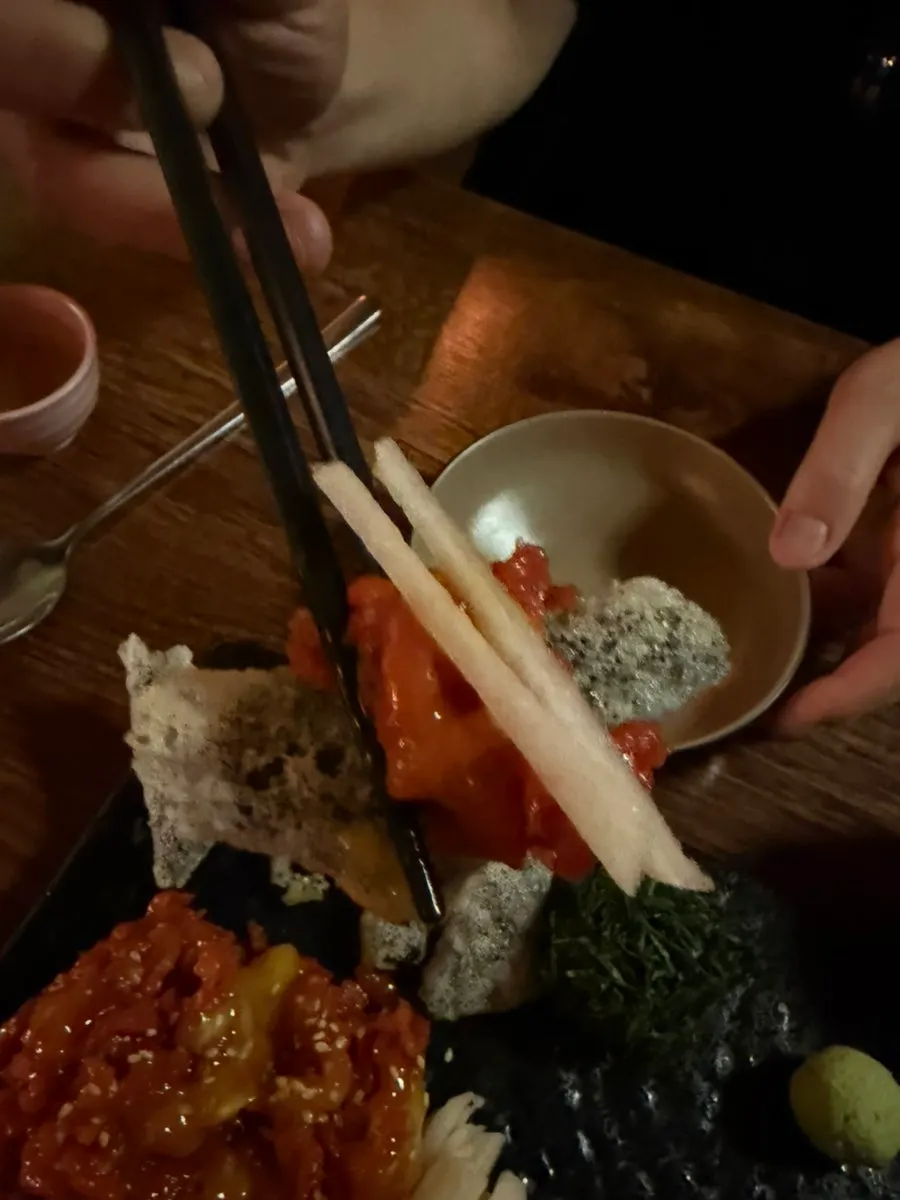 제주시청 이자카야 붉은맛 육회와 묵은지 참치말이, 잊힐리야 제주