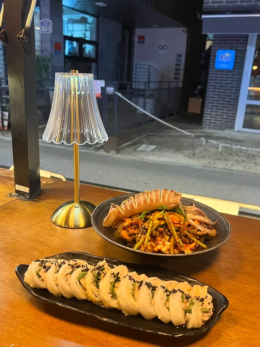 웰컴주 잔과 기본안주 접시