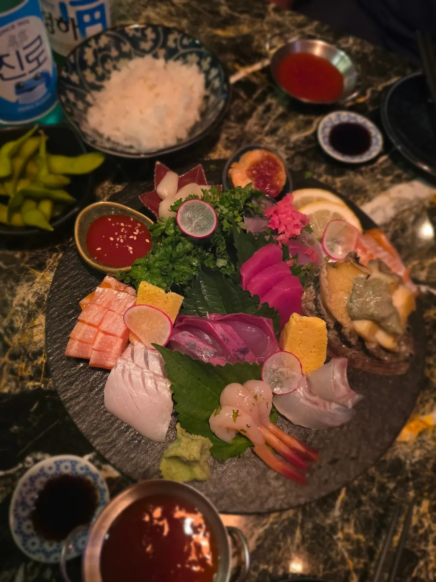Ito assorted sashimi with several types of fish