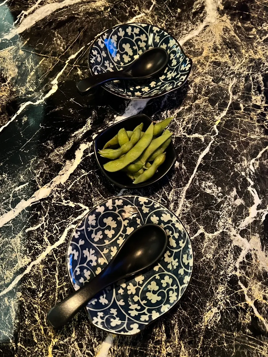 A plate of edamame served as a basic snack