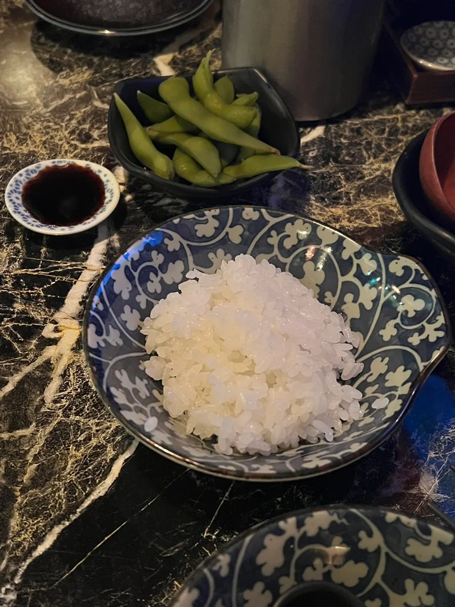Close-up of glossy, fresh sashimi at Ito