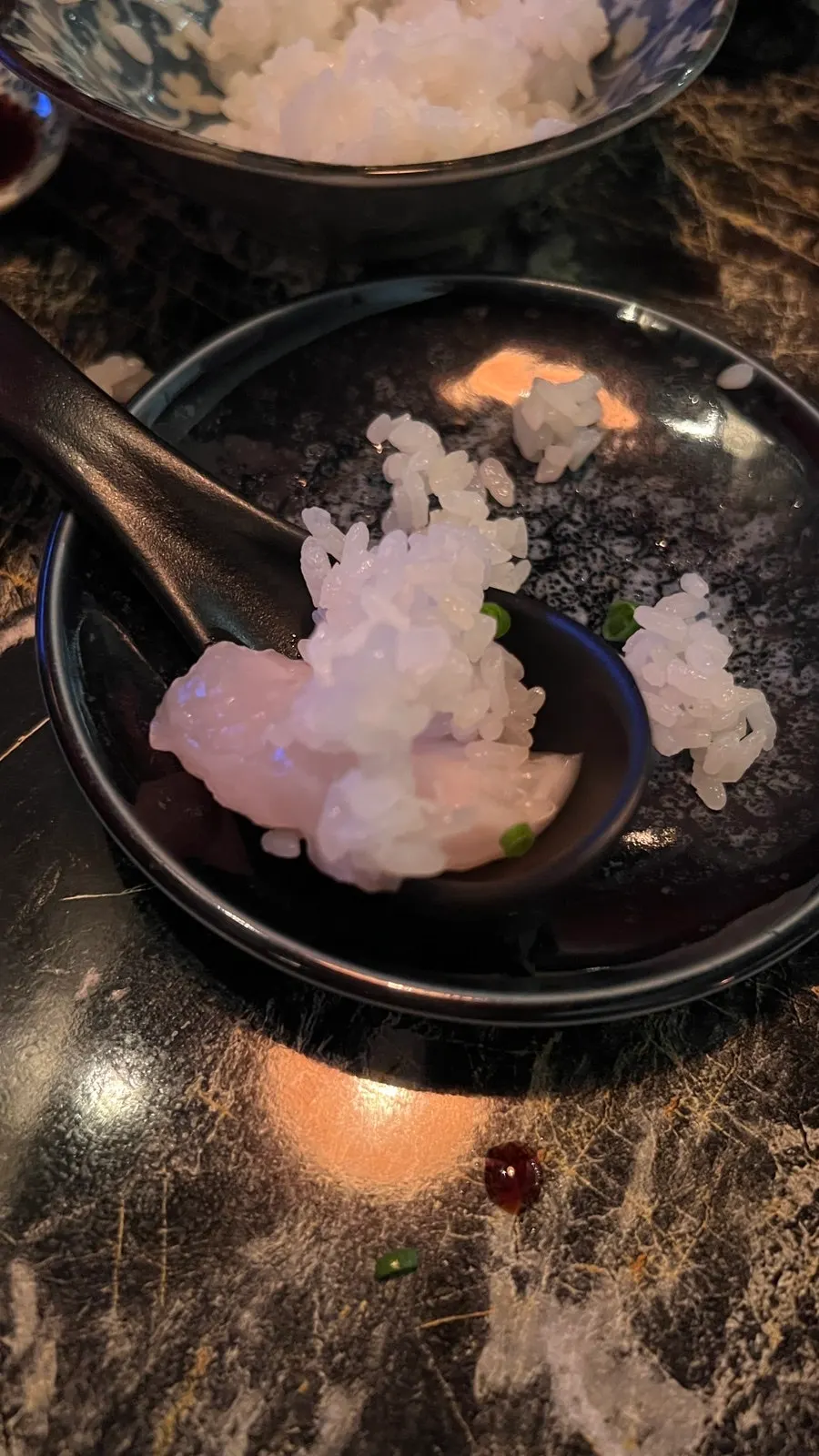 사시미와 함께 따로 나온 밥