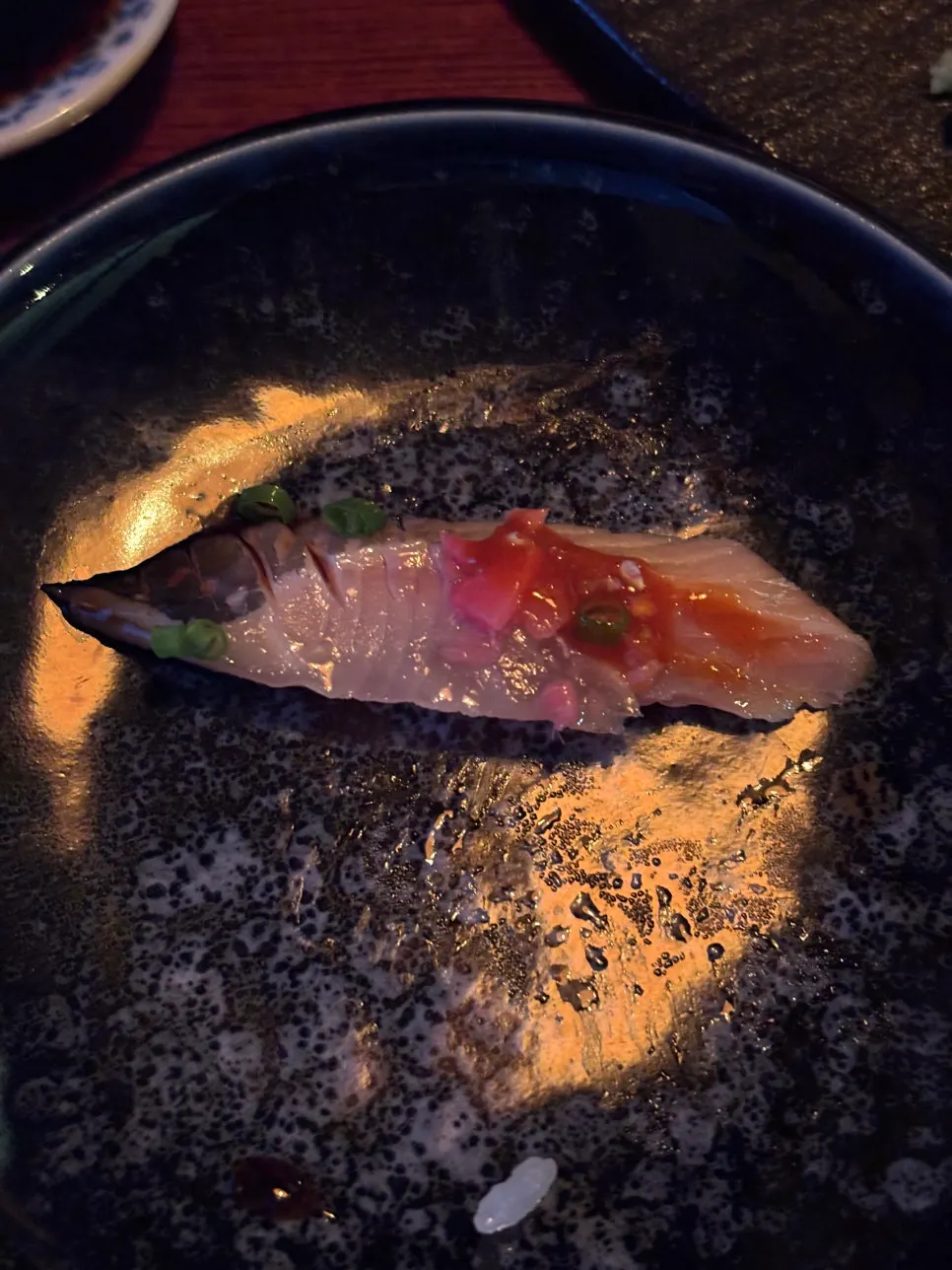 사시미와 함께 나온 초밥용 밥