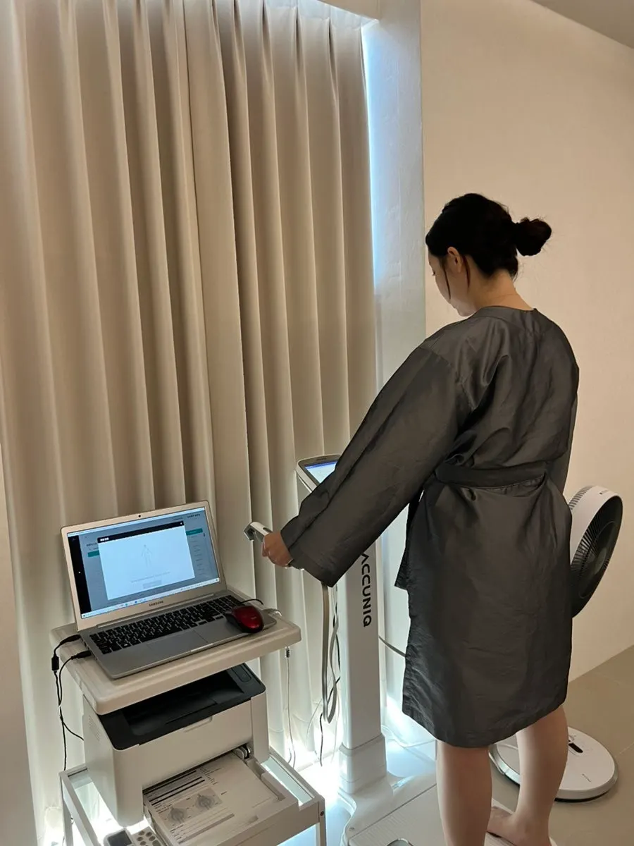관리 후 재측정한 인바디 결과지