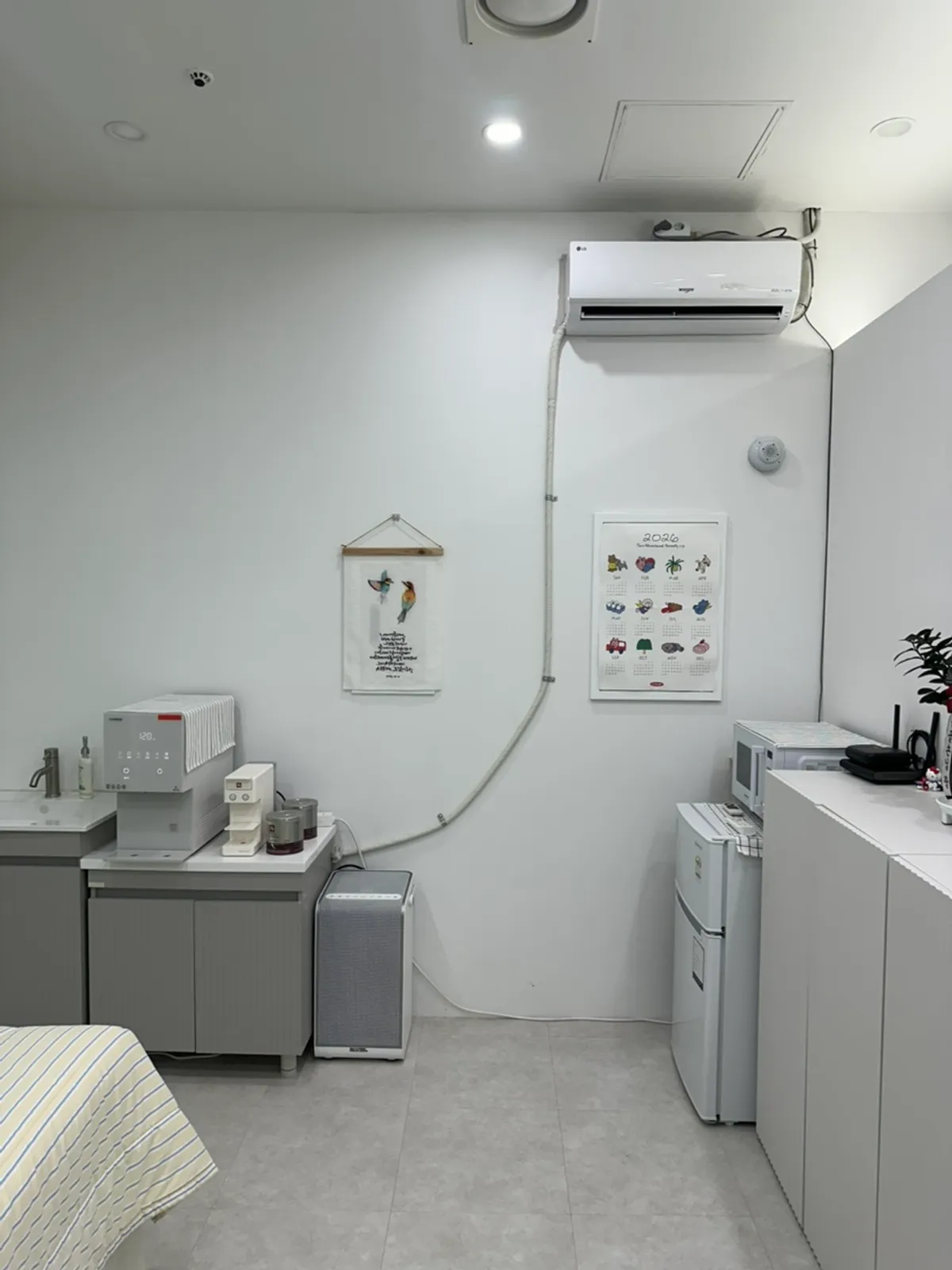 Interior of Iyo Shop arranged in white tones