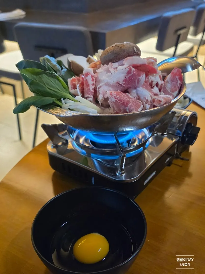 Table set with the assorted sashimi platter