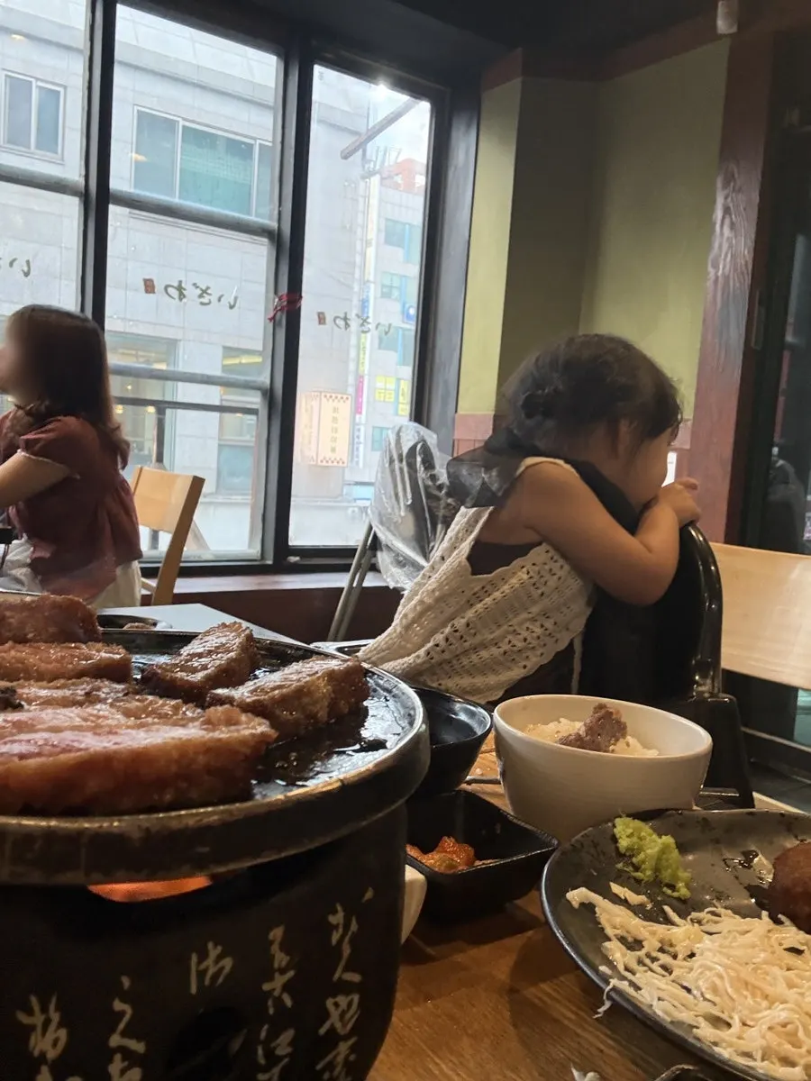 The table at Izawa after finishing the meal