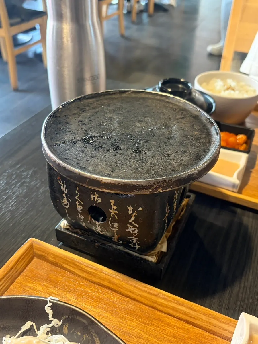 Cross-section of gyukatsu with special sauce
