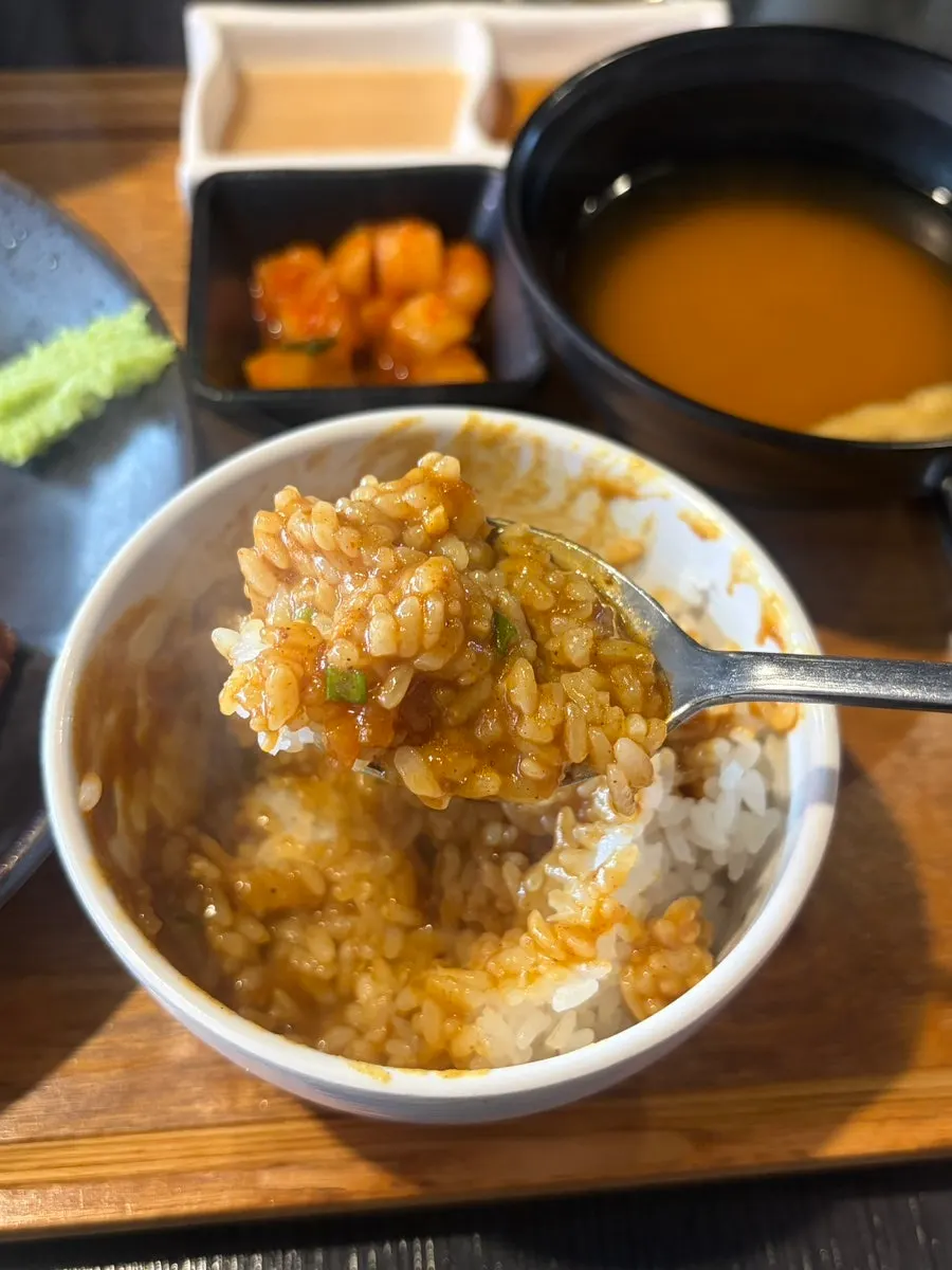 Mini curry received from the review event