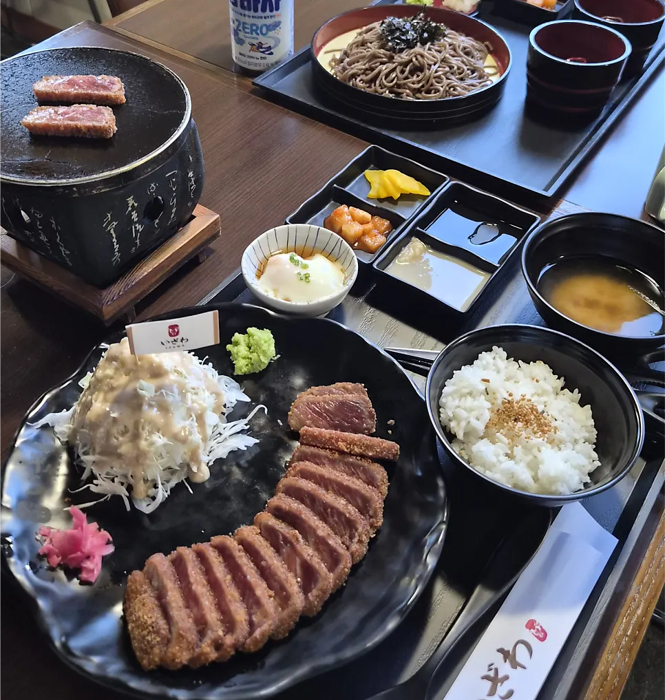 이자와 상암점 규카츠 상차림