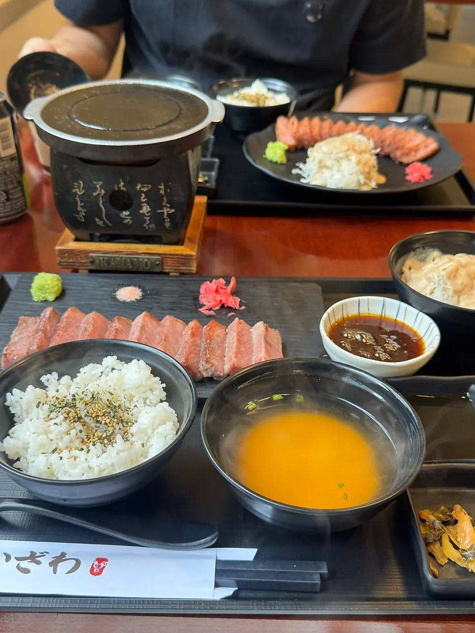 Visual of the gyukatsu set and steki set