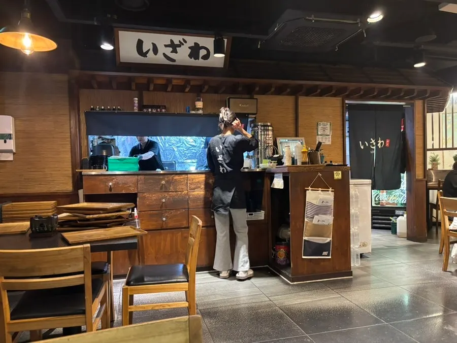 규카츠와 돈카츠가 있는 이자와 메뉴판