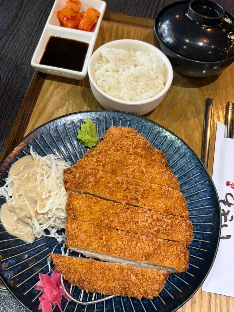 Gyukatsu dipped in the special sauce