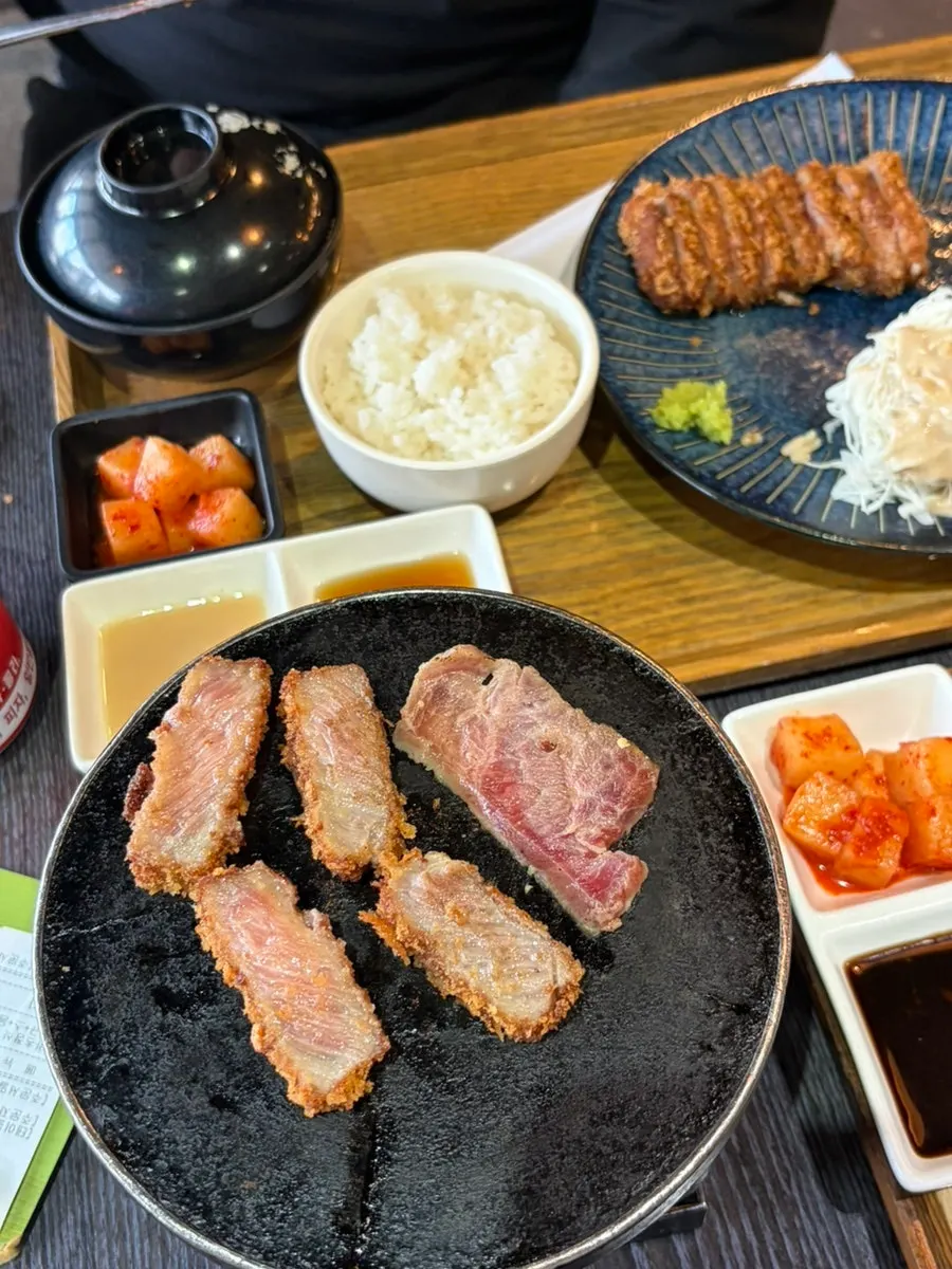 Special loin katsu set meal