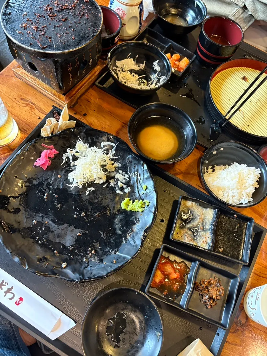 Close-up of juicy sirloin gyukatsu