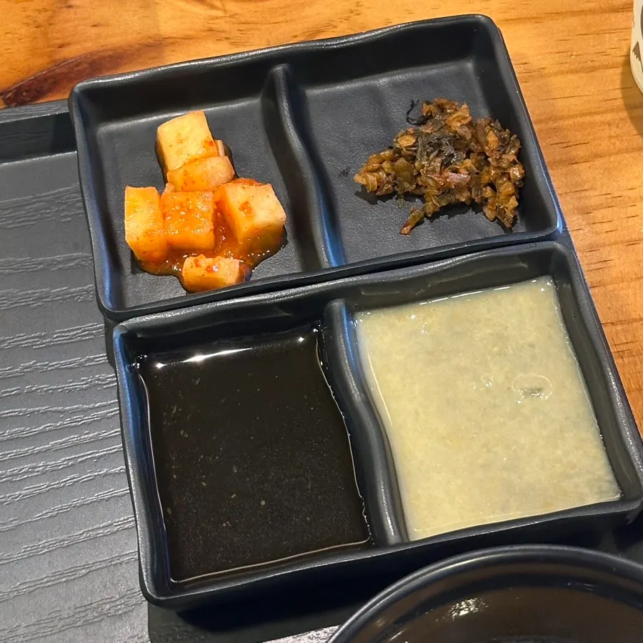 Gyukatsu paired with rice and sauce