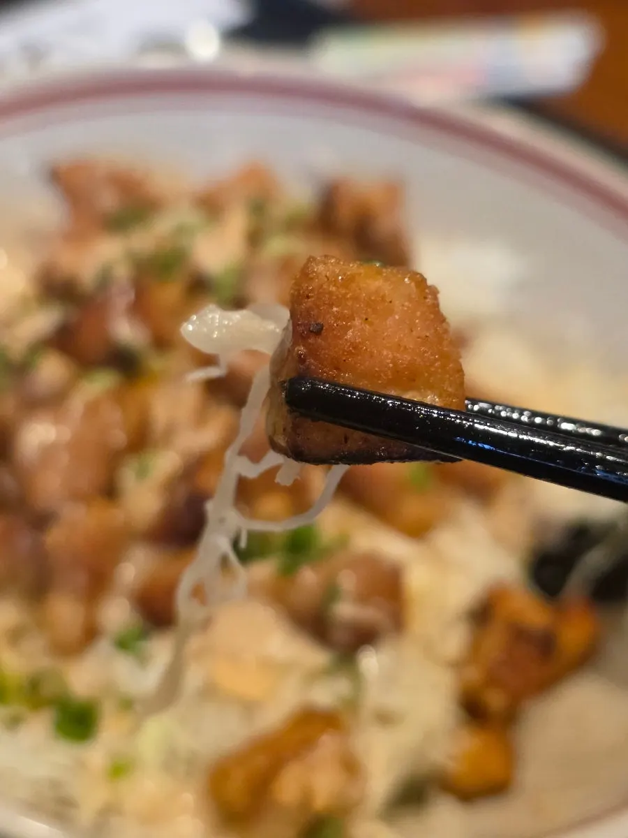 Dontoro-don mixed with the special seasoning sauce