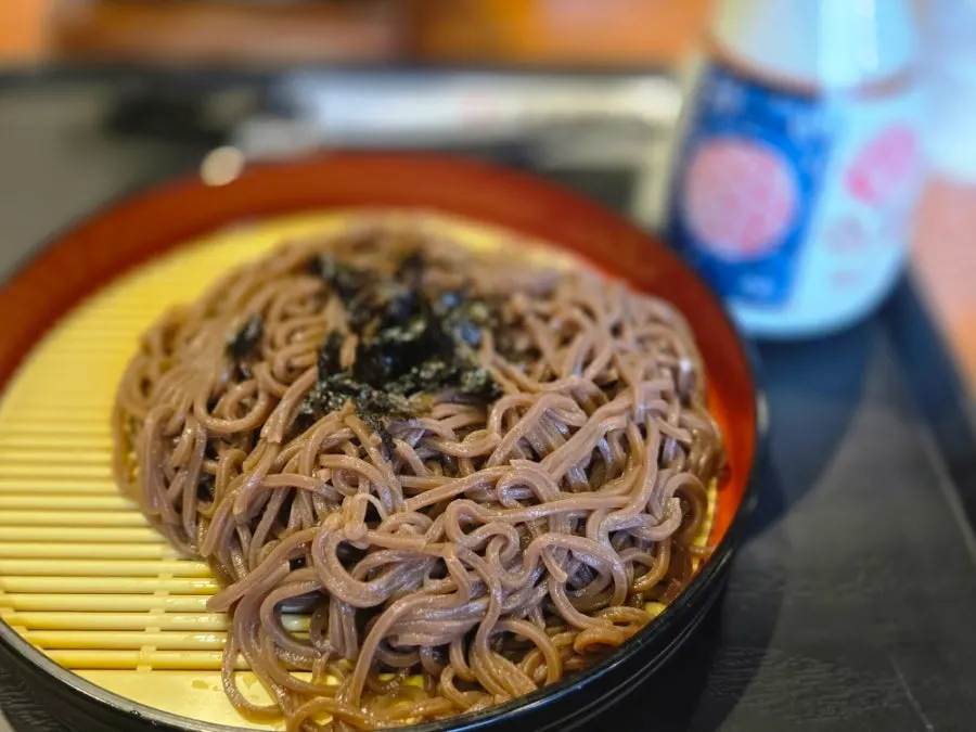 Pan-momil served with icy broth