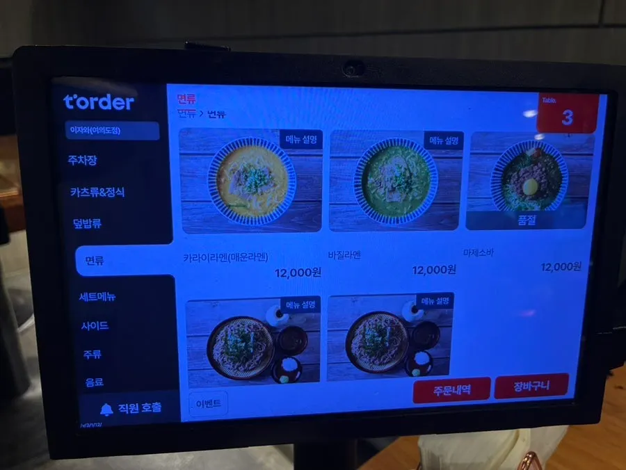 Set menu information at Izawa