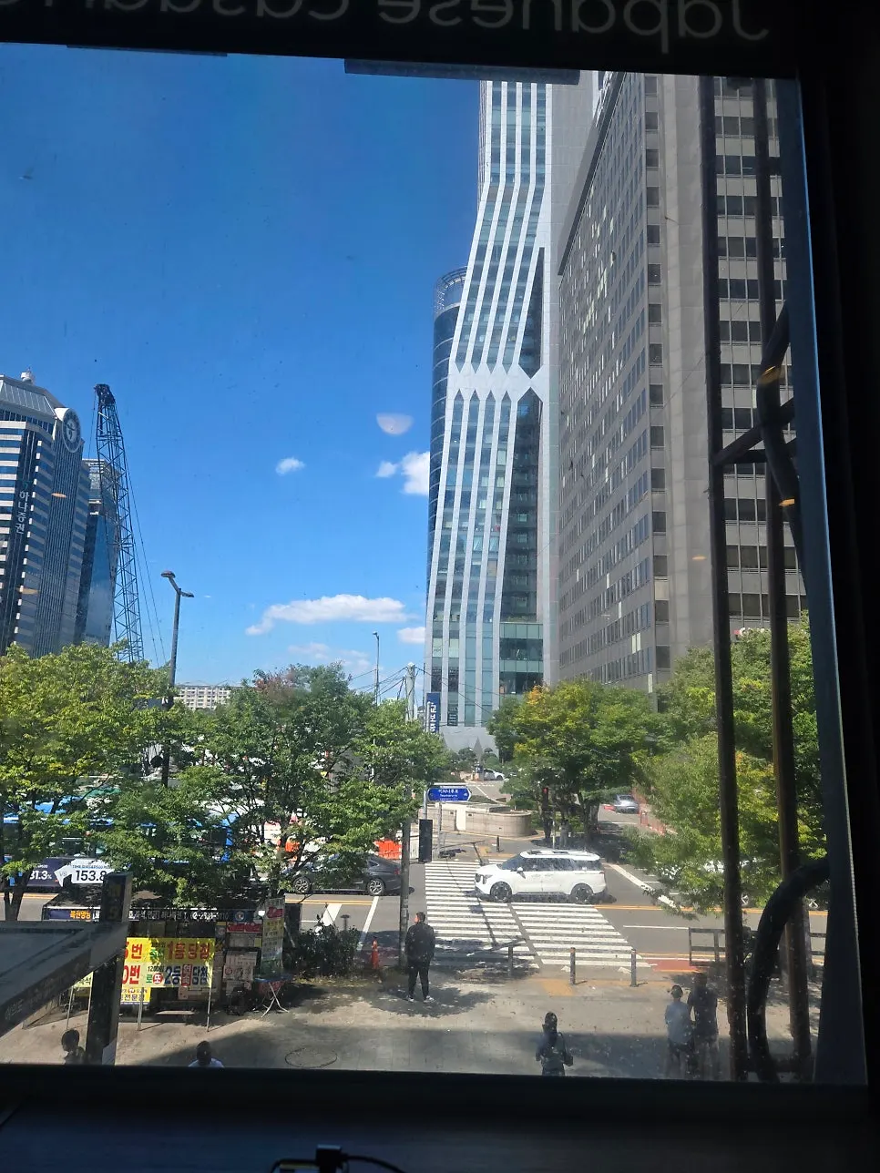 Window solo dining seat at Izawa with a view outside