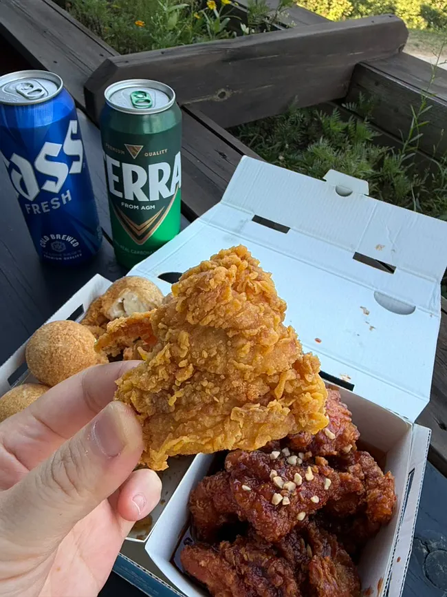 쫄깃한 치즈볼 단면