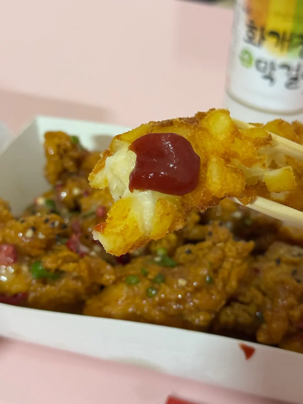 사이드 메뉴 모짜감자