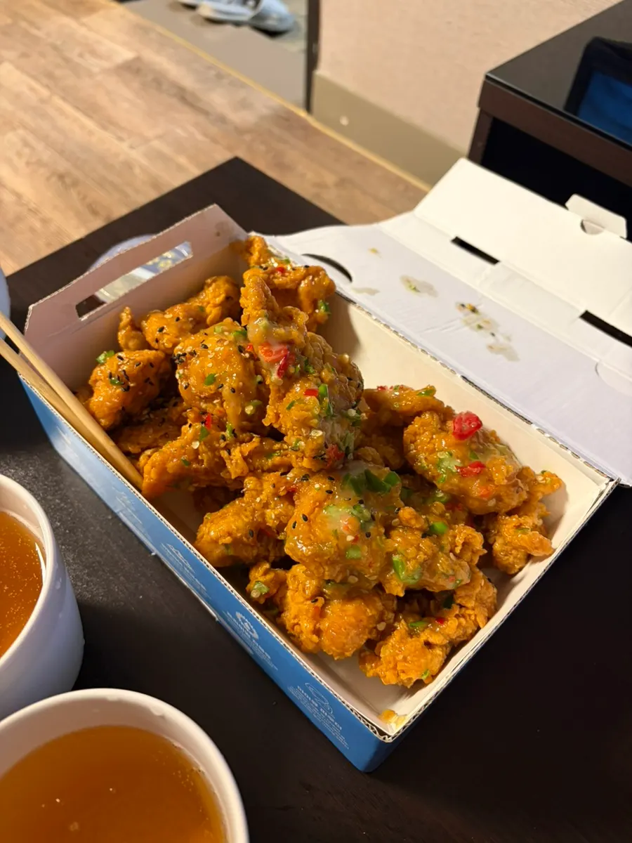 맥주와 함께 먹은 순살 맵슐랭