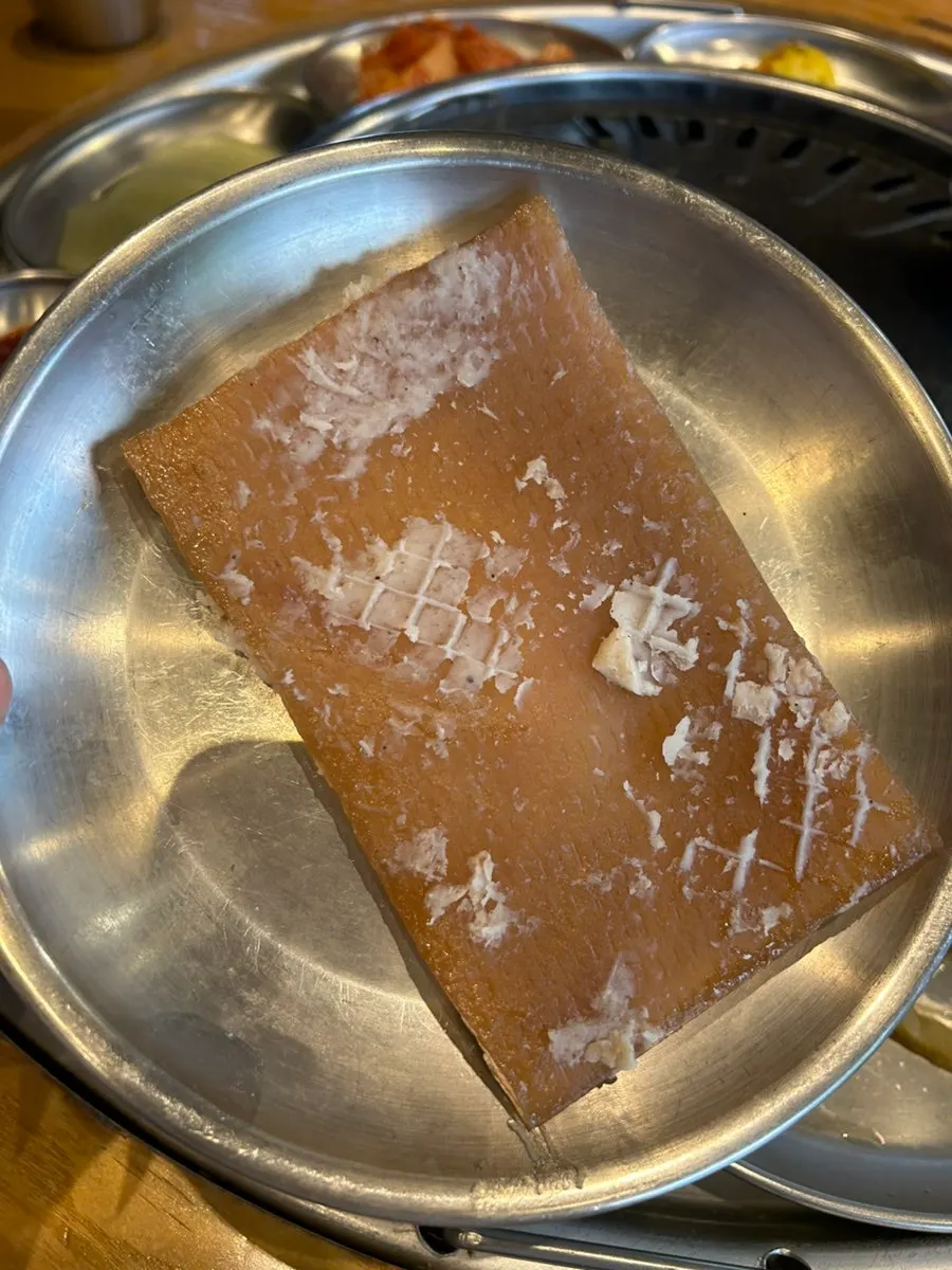 One serving of thick honeycomb pork belly skin