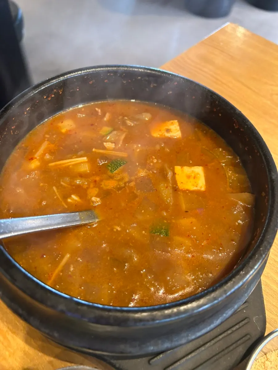 Soybean paste stew with beef