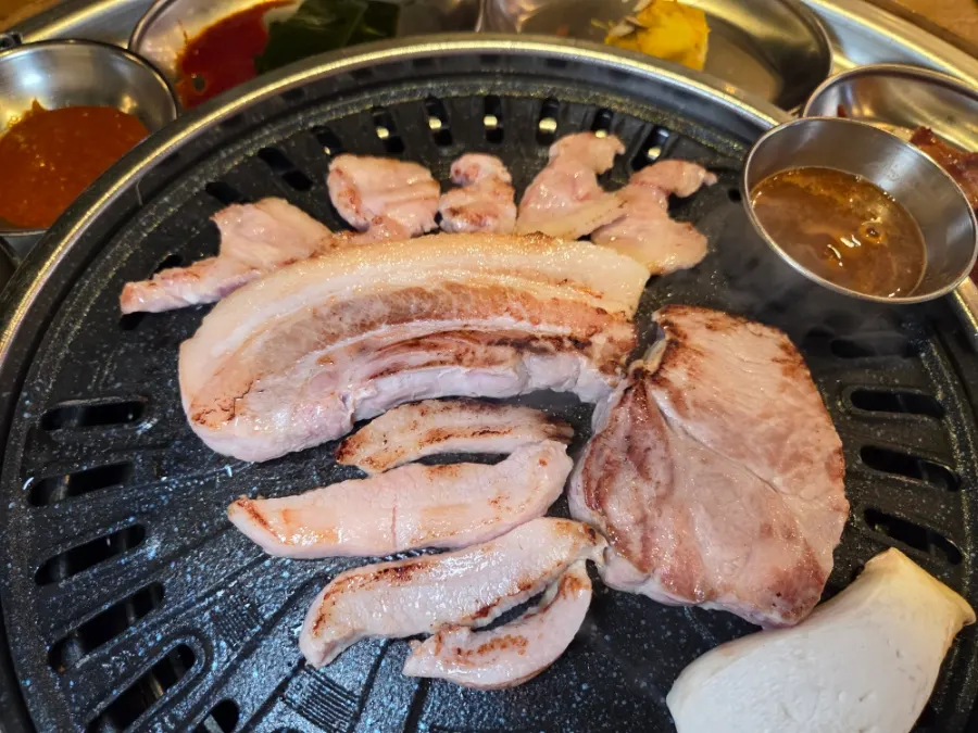 Raw meat placed on the grill