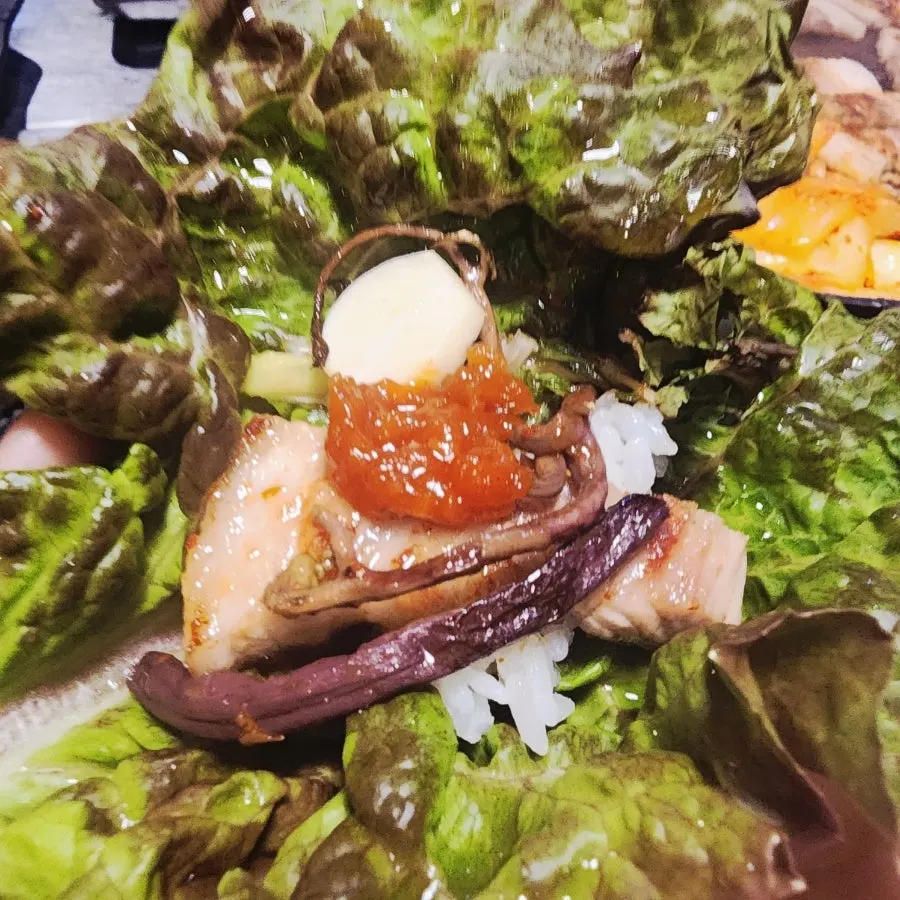 식사를 마친 테이블 전경