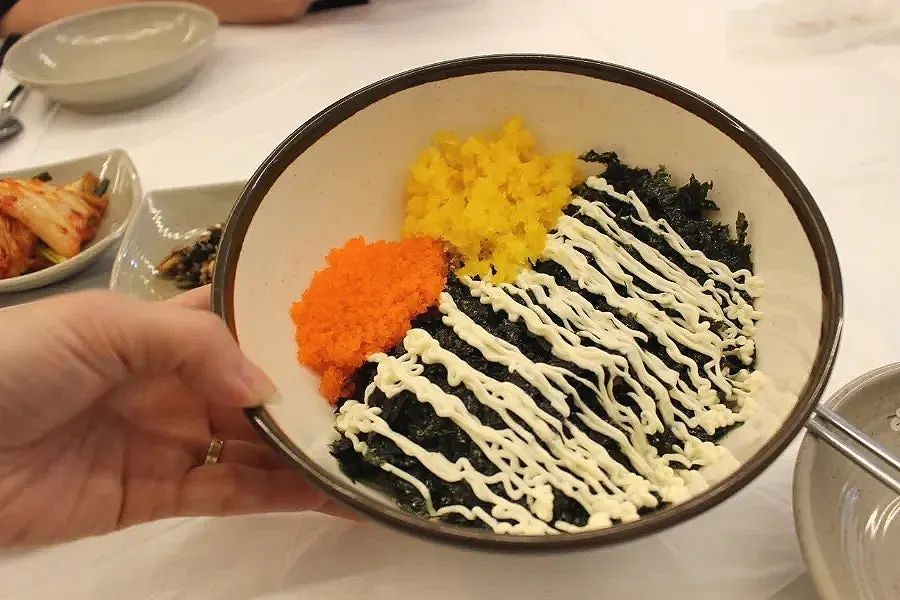 Bowl of seaweed soup that wasn't too salty