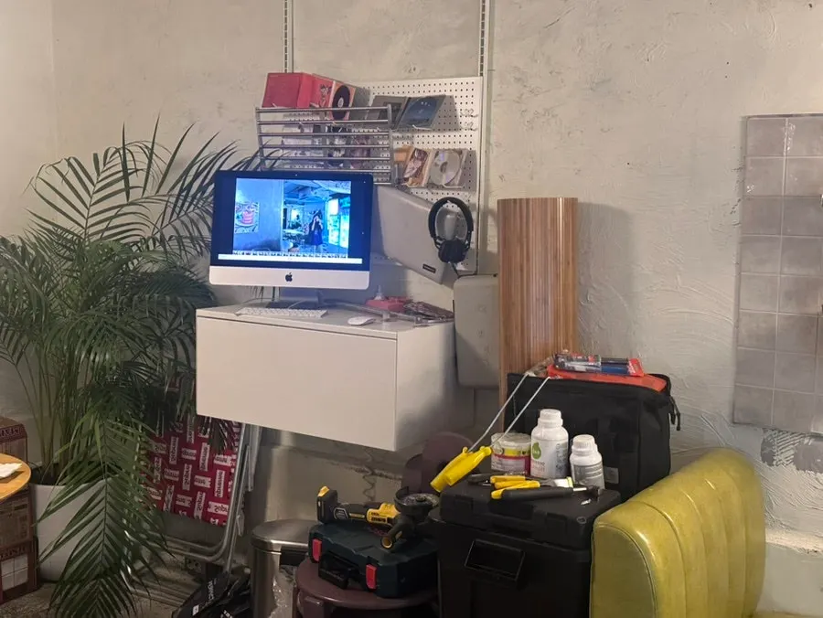TV-styled interior corner inside Jam Jam