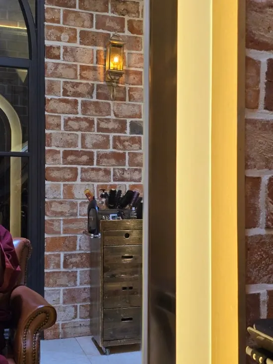 Luxurious interior space of the hair salon