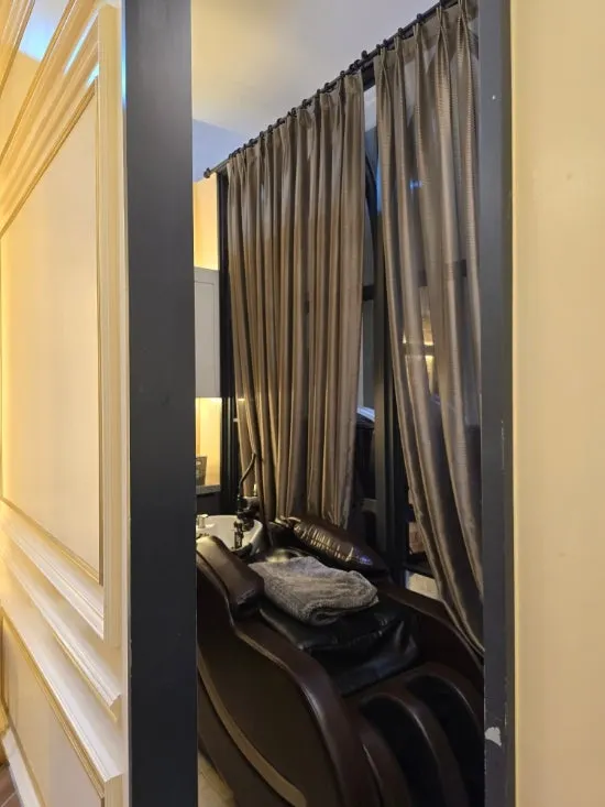 Interior of a private spa room