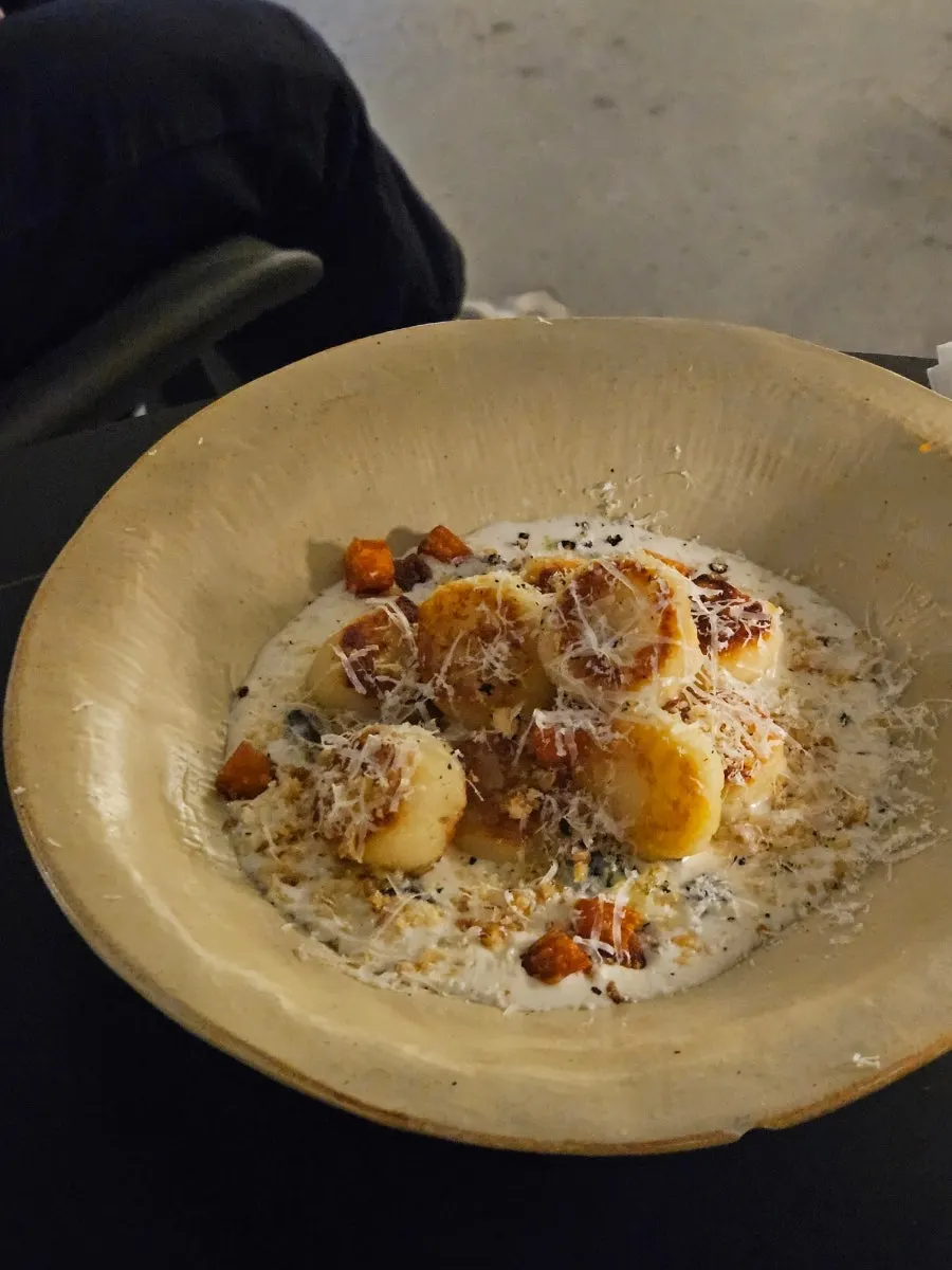 Italian dishes on a table at Allegro